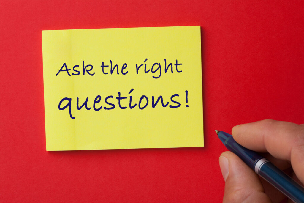 Comprehensive Questions for Hiring Dump Truck Drivers - Yellow note that says, "Ask the right questions!"